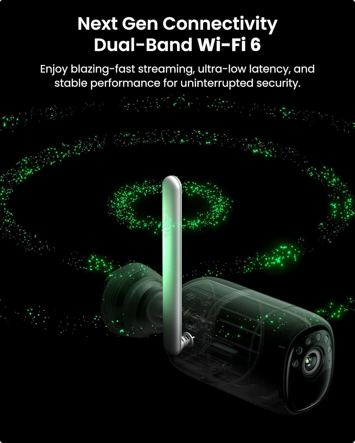 imageREOLINK Altas 2K Solar Camera Outdoor Wireless PreRecord Cameras for Home Security 540 Days Battery Life F10 ColorX Night Vision WiFi 6 AI Detection Home Hub Compatible No SubscriptionWhite Solar Panel