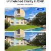 imageREOLINK 12MP PoE IP Camera Outdoor Bullet Surveillance Cameras for Home Security Smart HumanVehiclePet Detection 700lm Color Night Vision Two Way Talk Up to 512GB microSD Card RLC1212A