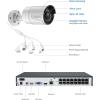 imageREOLINK 16CH 5MP Home Security Camera System 8pcs Wired Outdoor PoE IP Cameras with PersonVehiclePet Detection 8MP 16CH NVR with 4TB HDD for 247 Recording RLK16410B85MP