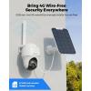 imageREOLINK 2K 5MP 4G LTE Cellular Security Camera Outdoor 128GB SD Card  2Pack 360 PanTilt Sim Card Included Wireless Solar Powered Color Night Vision Smart AI Detection Go PT PlusSolar Panel