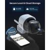 imageREOLINK 4G LTE 4K DualLens PTZ Cellular Security Camera Outdoor 2PackTrail1  White1 Wireless Auto Tracking 6X Hybrid Zoom Smart Detection SIM Card Included TrackMix LTE Solar Kits
