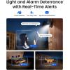 imageREOLINK 4K 4G LTE 360 Cellular Security Camera 128G SD Card  2Pack No WiFi Solar Powered 8MP Pan Tilt Smart Detection Color Night Vision SIM Card Included Go PT UltraGrey Solar Panel 2