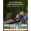imageREOLINK 4K 4G LTE 360 Cellular Security Camera 128G SD Card  2Pack No WiFi Solar Powered 8MP Pan Tilt Smart Detection Color Night Vision SIM Card Included Go PT UltraGrey Solar Panel 2