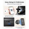 imageREOLINK 4K 4G LTE 360 Cellular Security Camera 128G SD Card  2Pack No WiFi Solar Powered 8MP Pan Tilt Smart Detection Color Night Vision SIM Card Included Go PT UltraGrey Solar Panel 2