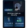 imageREOLINK 4K 4G LTE 360 Cellular Security Camera Wireless Outdoor 128G SD Card  2Pack No WiFi Solar Powered SIM Card Included 8MP Color Night Vision LocalCloud Storage Go PT UltraSolar Panel 2