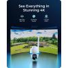 imageREOLINK 4K 4G LTE 360 Cellular Security Camera Wireless Outdoor 128G SD Card  2Pack No WiFi Solar Powered SIM Card Included 8MP Color Night Vision LocalCloud Storage Go PT UltraSolar Panel 2