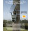 imageREOLINK 4K 4G LTE Dual Lens Cellular Security Camera 128GB SD Card Auto Tracking No WiFi Solar Powered 6X Hybrid Zoom 8MP Color Night Vision SIM Card Included TrackMix LTE Solar Kit
