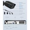 imageREOLINK 4K Security Camera System  H265 4pcs PoE Security Cameras Wired with Person Vehicle Detection 8MP4K 8CH NVR with 2TB HDD for 247 Recording RLK8800B4Black