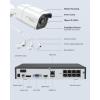 imageREOLINK 4K Security Camera System  H265 4pcs PoE Security Cameras Wired with Person Vehicle Detection 8MP4K 8CH NVR with 2TB HDD for 247 Recording RLK8800B4White