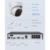 imageREOLINK 4K Security Camera System 4pcs H265 PoE Wired Turret Cameras with Person Vehicle Detection 4K8MP 8CH NVR with 2TB HDD for 247 Recording RLK8800D4