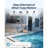 imageREOLINK 4K Solar Security Camera Outdoor Encrypted Local Storage Camera System 360 Pan Tilt Smart Detection No Monthly Fee Home Hub with 4X PT Ultra  Solar PanelWhite 4Cam Kit