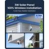 imageREOLINK 4K Solar Security Camera Outdoor Encrypted Local Storage Camera System 360 Pan Tilt Smart Detection No Monthly Fee Home Hub with 4X PT Ultra  Solar PanelWhite 2Cam Kit
