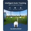 imageREOLINK 4K Solar Security Camera Outdoor Encrypted Local Storage Camera System 360 Pan Tilt Smart Detection No Monthly Fee Home Hub with 4X PT Ultra  Solar PanelWhite 4Cam Kit