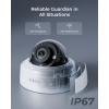 imageREOLINK 5MP Outdoor Security IP Camera Turret Surveillance PoE with 28mm Lens130 DiagonalIK10 Vandal ProofSmart DetectionColor Night Vision2Way TalkIP67 WeatherproofRLC540A