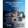 imageREOLINK 5MP Security Camera System 524GHz DualBand WiFi 16CH NVR with 1TB HDD Expandable to 16TB Full Metal Material Plugin Cameras Smart Detection 247 Recording RLK12500WB4