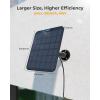 imageREOLINK 6W Solar Panel White NonStop Solar Power Supply for All Wireless Battery Camera TrackmixArgus PTGo PT Ultra Waterproof Adjustable Mount 4 Meters CableOnly Use for Battery CamerasBlack