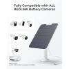 imageREOLINK 6W Solar Panel White NonStop Solar Power Supply for All Wireless Battery Camera TrackmixArgus PTGo PT Ultra Waterproof Adjustable Mount 4 Meters CableOnly Use for Battery CamerasWhite