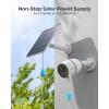 imageREOLINK 6W Solar Panel White NonStop Solar Power Supply for All Wireless Battery Camera TrackmixArgus PTGo PT Ultra Waterproof Adjustable Mount 4 Meters CableOnly Use for Battery CamerasWhite