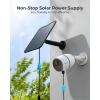 imageREOLINK 6W Solar Panel White NonStop Solar Power Supply for All Wireless Battery Camera TrackmixArgus PTGo PT Ultra Waterproof Adjustable Mount 4 Meters CableOnly Use for Battery CamerasBlack