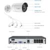 imageREOLINK 8CH 5MP Security Camera System 4pcs Wired PoE Cameras for Home Security Outdoors Smart PersonPetVehicle Detection 4K 8CH NVR with 2TB HDD for 247 Recording RLK8410B45MP WhiteWhite