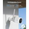 imageREOLINK Altas 2K Solar Camera Outdoor Wireless PreRecord Cameras for Home Security 540 Days Battery Life F10 ColorX Night Vision WiFi 6 AI Detection Home Hub Compatible No SubscriptionWhite Solar Panel
