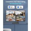 imageREOLINK New Version 12MP Smart Security System with AI Video Search PersonVehicleAnimal Detection Color ampamp Infrared Night Vision TwoWay Talk 247 Recording Perimeter Protection RLK81200D4A