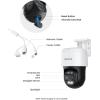 imageREOLINK PTZ Security Camera System 4K IP PoE 360 Camera with DualLens Auto 6X Hybrid Zoomed Tracking 355 Pan ampamp 90 Tilt Outdoor Surveillance AI Detection TrackMix PoE