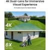 imageREOLINK PTZ Security Camera System 4K IP PoE 360 Camera with DualLens Auto 6X Hybrid Zoomed Tracking 355 Pan ampamp 90 Tilt Outdoor Surveillance AI Detection TrackMix PoE