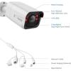 imageREOLINK RLC811A PoE IP Security Camera 4K  123 FoV 5X Optical Zoom for Outdoor Usage 27mm Lens with Color Night Vision HumanVehiclePet Smart Detection 2 Way Talk Up to 512GB microSD CardWhite