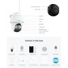 imageREOLINK Security Camera Wireless Outdoor Pan Tilt Solar Powered 5MP 2K Color Night Vision 245GHz WiFi Works with Smart Home for Surveillance Home Hub Compatible Argus PT  Solar Panel5MP
