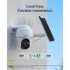 imageREOLINK Security Camera Wireless Outdoor Pan Tilt Solar Powered 5MP 2K Color Night Vision 245GHz WiFi Works with Smart Home for Surveillance Home Hub Compatible Argus PT  Solar Panel5MP