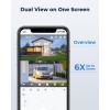 imageREOLINK Security Cameras Wireless Outdoor Pan Tilt Auto Tracking 6X Hybrid Zoom Solar Powered with 2K Color Night Vision 245GHz WiFi Local Storage Home Hub Compatible TrackmixSolar Panel