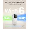 imageREOLINK Smart 4K UHD Pan ampamp Tilt DualBand WiFi 6 Indoor Security Camera with 3X Optical Zoom AutoTracking PeoplePet Detection Crying Sound Detection Privacy Mode and Bluetooth Setup E1 ZoomWhite 8MP