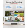 imageREOLINK Smart 5MP 8CH Home Security Camera System 4pcs Wired PoE IP Cameras Outdoor with PersonPetVehicle Detection 4K 8CH NVR with 2TB HDD for 247 Recording RLK8520D45MP