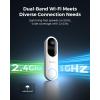 imageREOLINK Wireless 2K Battery Video Doorbell Camera 150x150 HeadtoToe View 245 GHz WiFi Battery or Wired Power Options TwoWay Talk PersonVehiclePackage DetectionChime not IncludedWhite