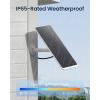 imageReolink 12W Solar Panel White NonStop Solar Power Supply for All Wireless Battery Camera Outdoor Compatible with TrackMixArgus PT UltraDuo 2Eco Ultra3 Ultra Waterproof Reolink Solar Panel 3