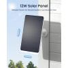 imageReolink 12W Solar Panel White NonStop Solar Power Supply for All Wireless Battery Camera Outdoor Compatible with TrackMixArgus PT UltraDuo 2Eco Ultra3 Ultra Waterproof Reolink Solar Panel 3