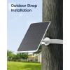 imageReolink 12W Solar Panel White NonStop Solar Power Supply for All Wireless Battery Camera Outdoor Compatible with TrackMixArgus PT UltraDuo 2Eco Ultra3 Ultra Waterproof Reolink Solar Panel 3