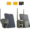 imageREOLINK 4K 3G4G LTE 360 Cellular Trail Camera Outdoor 2HuntingCam Bundle  Go Ranger PT KitTalon Pro Solar Kit NoGlow IR SIM Card Included Smart Animal Detection Waterproof for Wildlife