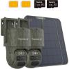 imageREOLINK 4K 4G LTE DualLens PTZ Cellular Trail Security Camera 128GB SD Card 2Pack Wireless Auto Tracking 6X Hybrid Zoom NoGlow IR SIM Card Included Waterproof TrackMix LTE Trail Solar Kit
