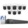 imageREOLINK 4K PoE Security Camera System Wired 8pcs 8MP PoE Cameras Smart PersonVehicle Detection 16CH NVR with 4TB HDD H265 247 Recording High Bitrate ampamp Clear Stream RLK16800D8