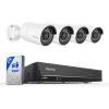imageREOLINK 8CH 5MP Security Camera System 4pcs Wired PoE Cameras for Home Security Outdoors Smart PersonPetVehicle Detection 4K 8CH NVR with 2TB HDD for 247 Recording RLK8410B45MP WhiteWhite