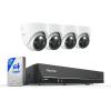 imageREOLINK RLK81200D4A 12MP PoE Security Camera System 4pcs H265 Surveillance IP Cameras Wired in 12 Megapixel UHD Person Vehicle Pet Detection Spotlight Color Night Vision 8CH NVR with 2TB HDD