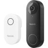 imageREOLINK Video Doorbell WiFi Camera  Wired 2K Outdoor 5Gampamp24G WiFi 43 Wide View Angle Smart Detection Local Storage No Subscription Front Door Home Security Customized Chime V2Black