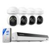 imageReolink 4K Security Camera System with PT AutoTracking 355Pan 50Tilt 4K PoE Cameras Home Surveillance Wired Outdoor Smart AI Detection Spotlights ampamp 2Way Talk 8CH NVR 2TB HDD RLK8800PT4