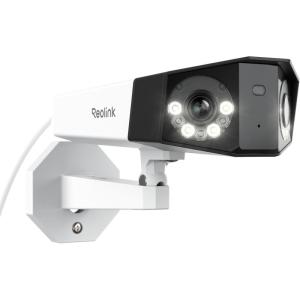 imageREOLINK 4K PoE Security Camera System Home Outdoor IP Camera in 180 Degree Viewing Angle HumanVehiclePet Detection Color Night Vision Two Way Talk Up to 512GB microSD Card Duo 2 PoE