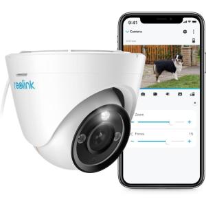 imageREOLINK 4K PoE Security IP Camera Turret Camera Outdoor with 3X Optical Zoom 28mm8mm Lens 110 Degree Wide View 100ft Color Night Vision 2 Way Talk HumanVehiclePet Detection RLC833A