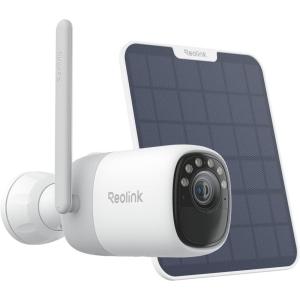 imageREOLINK Altas 2K Solar Camera Outdoor Wireless PreRecord Cameras for Home Security 540 Days Battery Life F10 ColorX Night Vision WiFi 6 AI Detection Home Hub Compatible No SubscriptionWhite Solar Panel