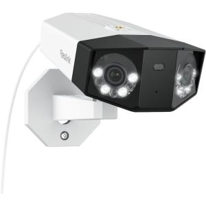 imageREOLINK Duo 3 PoE 16MP UHD DualLens PoE Security Camera with 180 Panoramic View Motion Track F16 Color Night Vision PersonVehicleAnimal Detection 2 Way Talk Supports 247 Recording