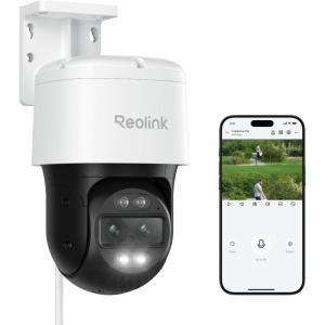 imageREOLINK PTZ Security Camera System 4K IP PoE 360 Camera with DualLens Auto 6X Hybrid Zoomed Tracking 355 Pan ampamp 90 Tilt Outdoor Surveillance AI Detection TrackMix PoE